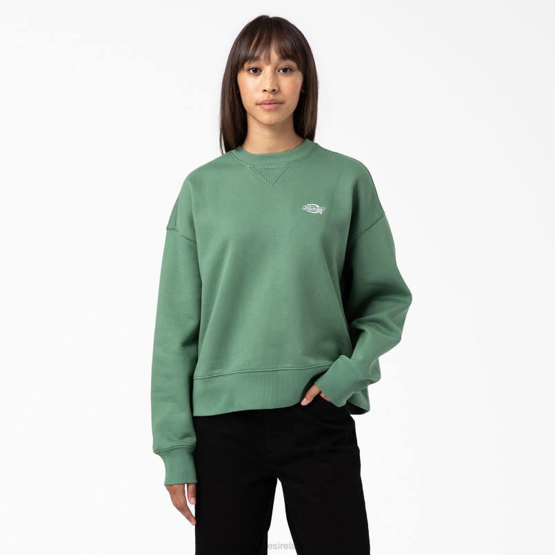 Dickies Women Summerdale Sweatshirt Dark Ivy (D2I) N80J2291 Apparel