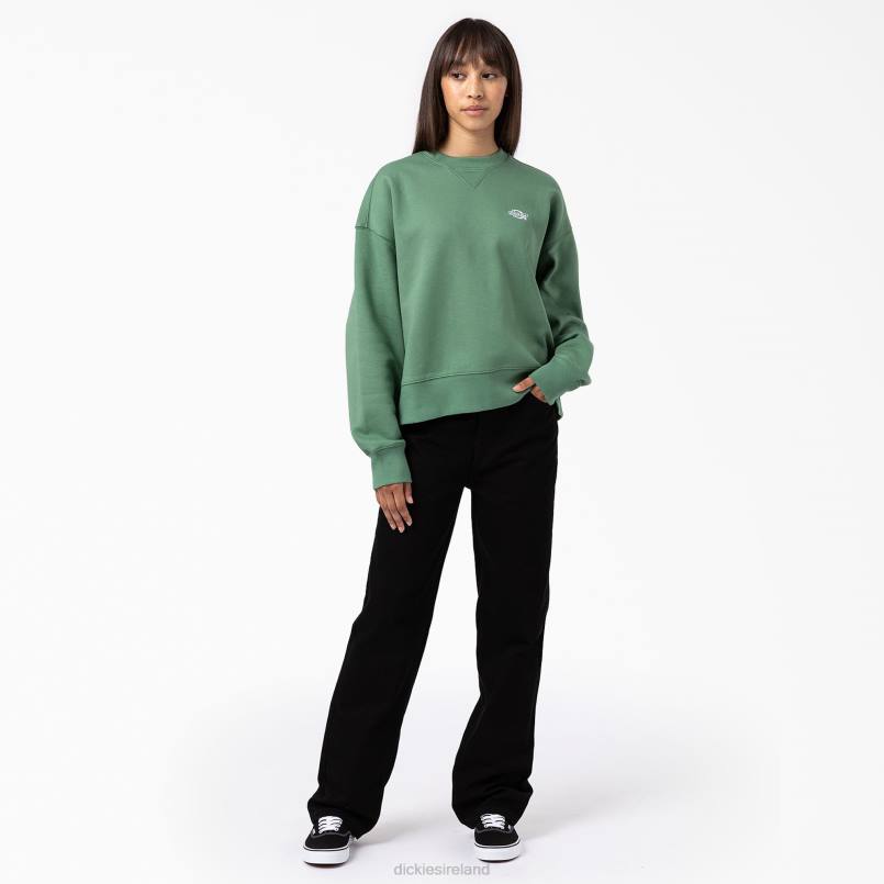 Dickies Women Summerdale Sweatshirt Dark Ivy (D2I) N80J2291 Apparel