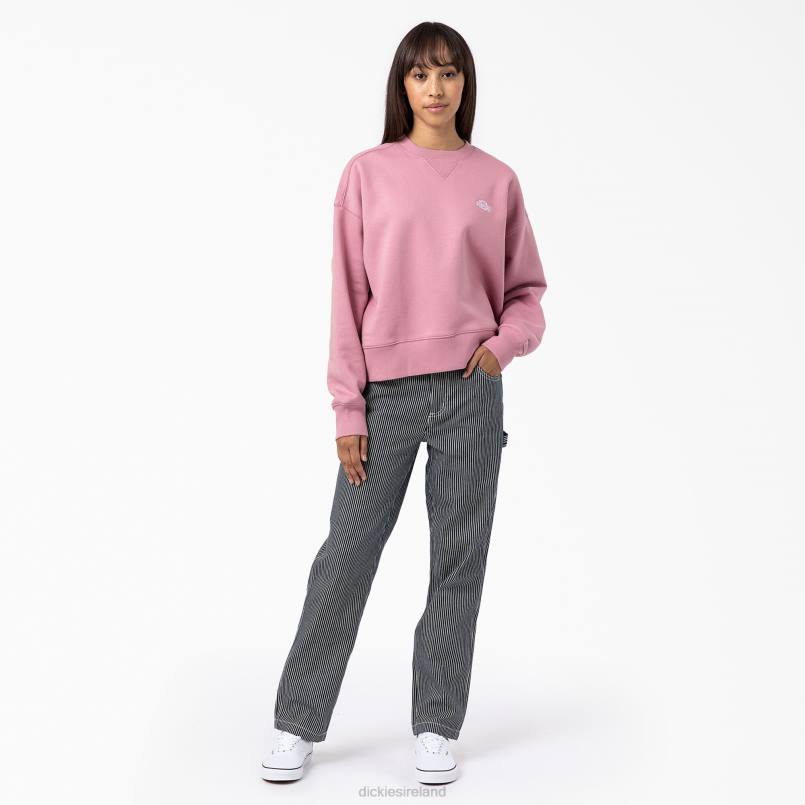 Dickies Women Summerdale Sweatshirt Foxglove (F2G) N80J2292 Apparel