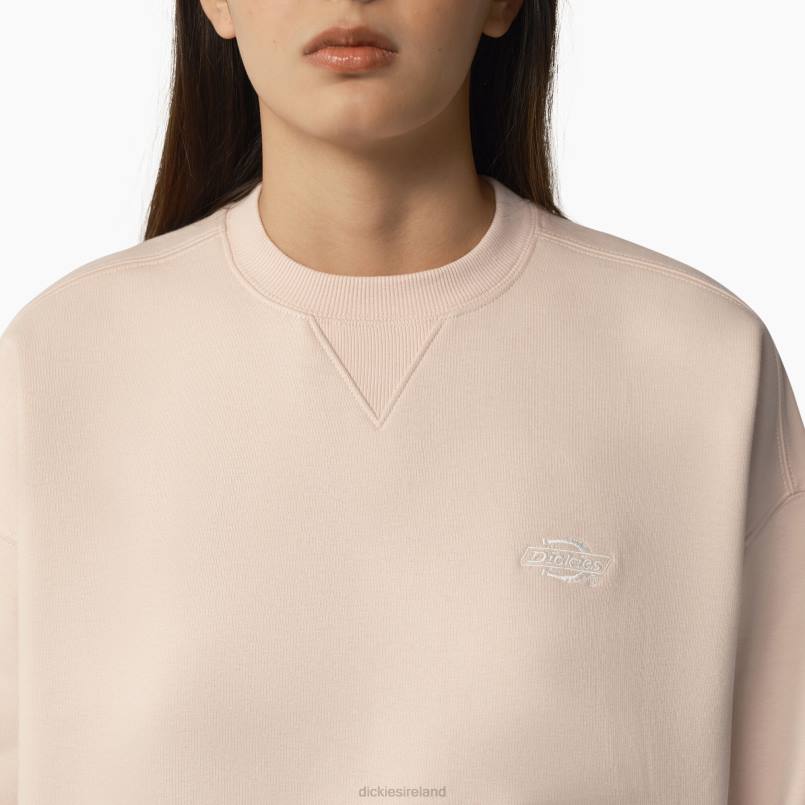 Dickies Women Summerdale Sweatshirt Peach Whip (P2W) N80J2294 Apparel