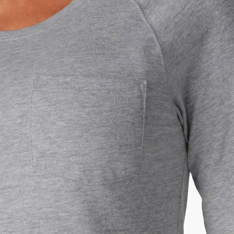 Dickies Women Cooling Long Sleeve T-Shirt Heather Gray (HG) N80J1635 Apparel