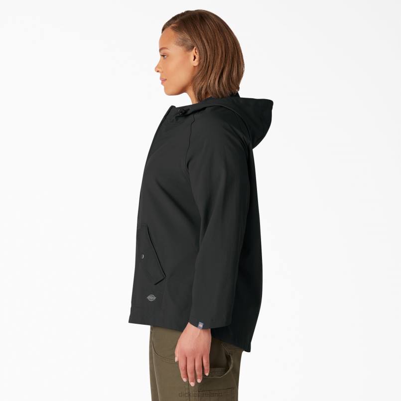 Dickies Women Plus Performance Hooded Jacket Black (BKX) N80J2327 Apparel