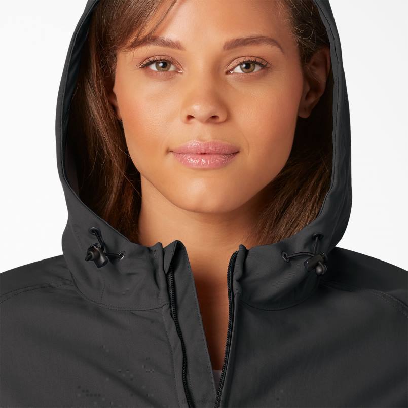 Dickies Women Plus Performance Hooded Jacket Black (BKX) N80J2327 Apparel