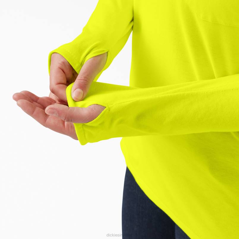 Dickies Women Plus Cooling Performance Sun Shirt Bright Yellow (BWD) N80J1642 Apparel