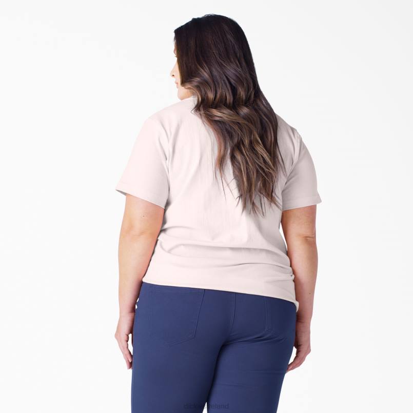 Dickies Women Plus Short Sleeve Heavyweight T-Shirt Lotus Pink (LO2) N80J1973 Apparel