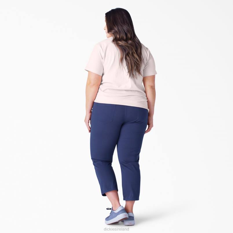 Dickies Women Plus Short Sleeve Heavyweight T-Shirt Lotus Pink (LO2) N80J1973 Apparel