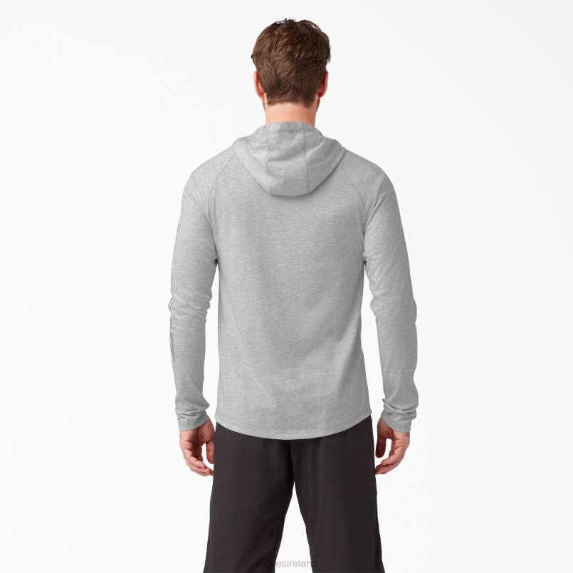 Dickies Men Cooling Performance Sun Shirt Ash Gray (AG) N80J650 Apparel