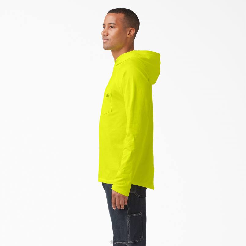 Dickies Men Cooling Performance Sun Shirt Bright Yellow (BWD) N80J652 Apparel