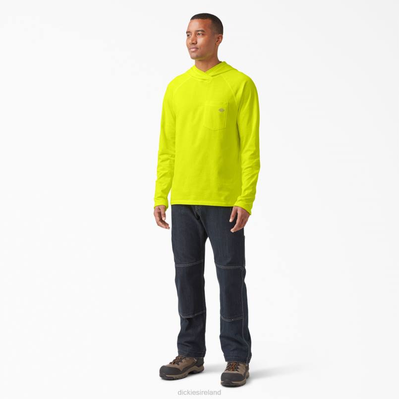 Dickies Men Cooling Performance Sun Shirt Bright Yellow (BWD) N80J652 Apparel