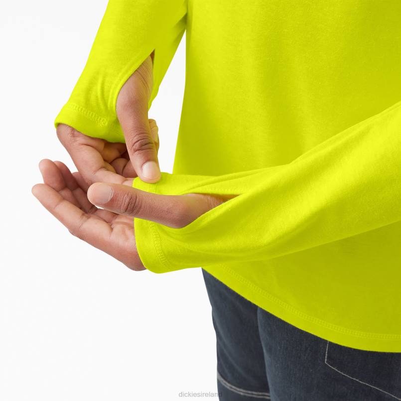 Dickies Men Cooling Performance Sun Shirt Bright Yellow (BWD) N80J652 Apparel