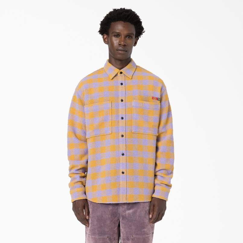 Dickies Men Opening Ceremony Tweed Shirt Lilac (LC) N80J938 Apparel