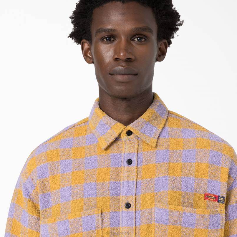 Dickies Men Opening Ceremony Tweed Shirt Lilac (LC) N80J938 Apparel