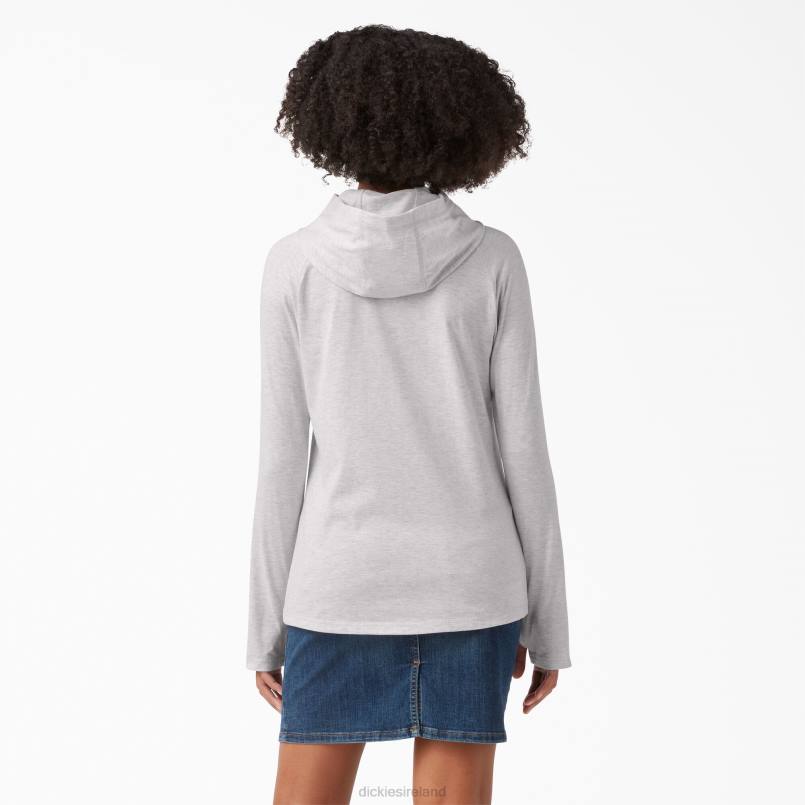 Dickies Women Cooling Performance Sun Shirt Ash Gray (AG) N80J1658 Apparel