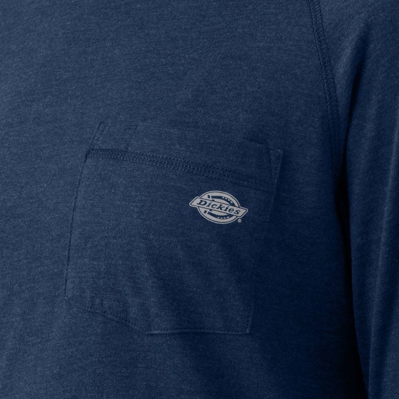 Dickies Women Cooling Performance Sun Shirt Dark Navy Heather (DNH) N80J1661 Apparel