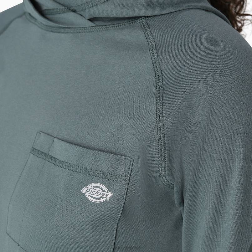 Dickies Women Cooling Performance Sun Shirt Lincoln Green (LN) N80J1665 Apparel