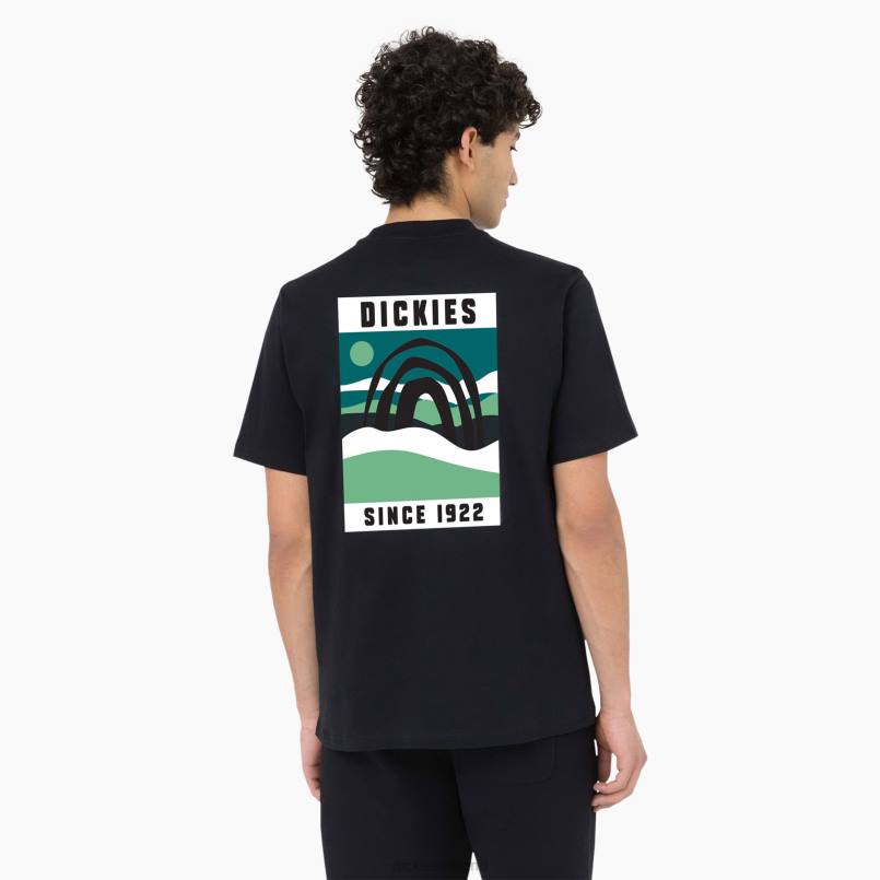 Dickies Men Baker City Short Sleeve T-Shirt Black (KBK) N80J883 Apparel