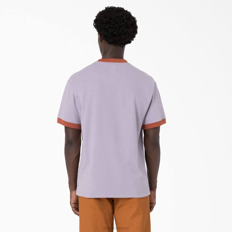Dickies Men Brain Dead Embroidered T-Shirt Purple (PR) N80J759 Apparel