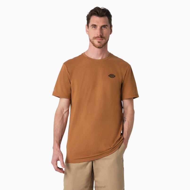 Dickies Men Cooling Performance Graphic T-Shirt Brown Duck (BD) N80J900 Apparel