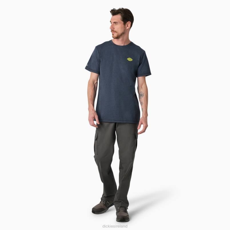 Dickies Men Cooling Performance Graphic T-Shirt Dark Navy Heather (DNH) N80J901 Apparel