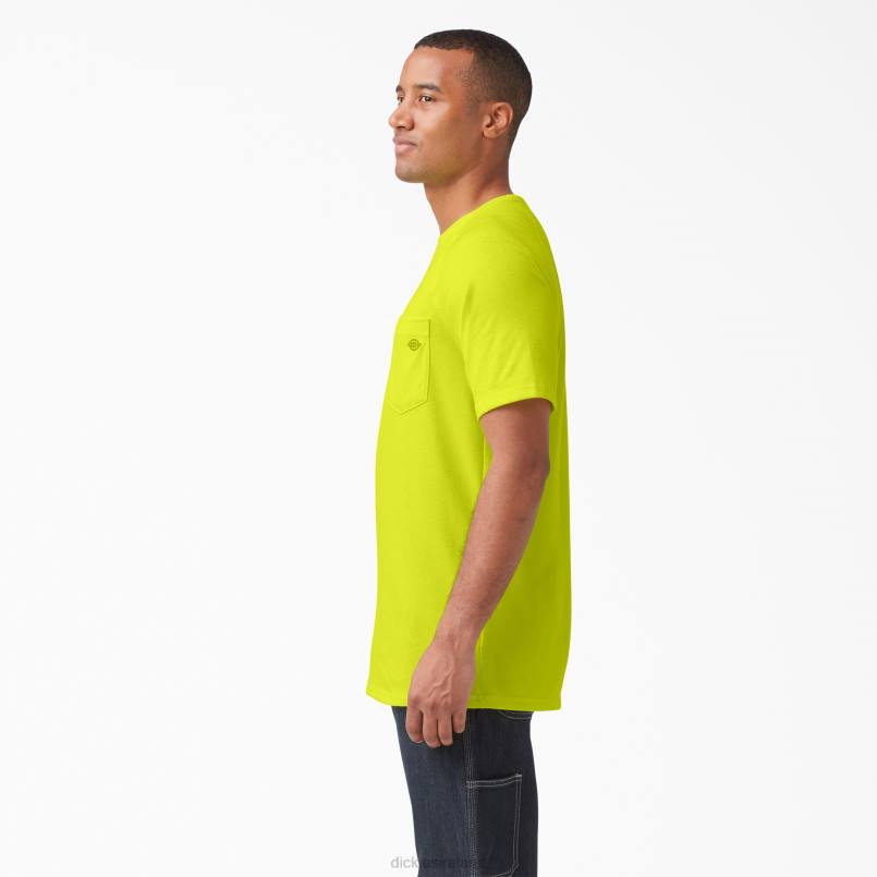 Dickies Men Cooling Short Sleeve T-Shirt Bright Yellow (BWD) N80J538 Apparel
