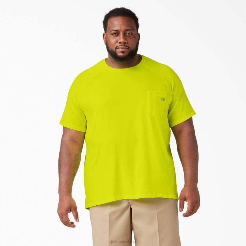 Dickies Men Cooling Short Sleeve T-Shirt Bright Yellow (BWD) N80J538 Apparel