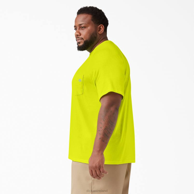 Dickies Men Cooling Short Sleeve T-Shirt Bright Yellow (BWD) N80J538 Apparel