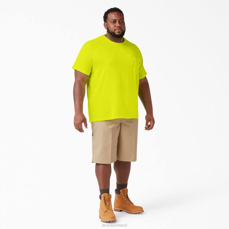 Dickies Men Cooling Short Sleeve T-Shirt Bright Yellow (BWD) N80J538 Apparel