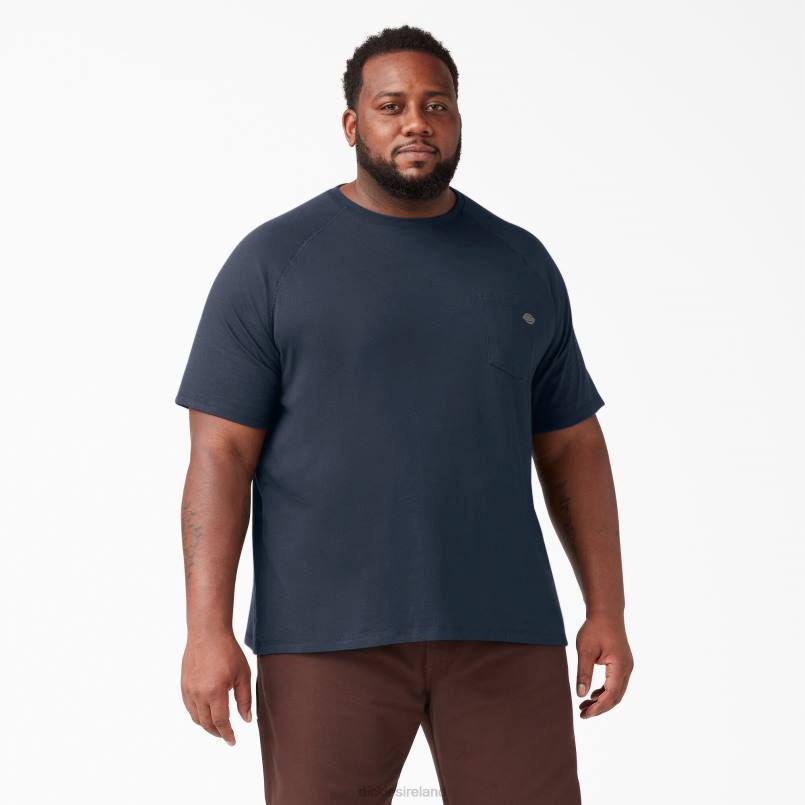 Dickies Men Cooling Short Sleeve T-Shirt Dark Navy (DN) N80J543 Apparel