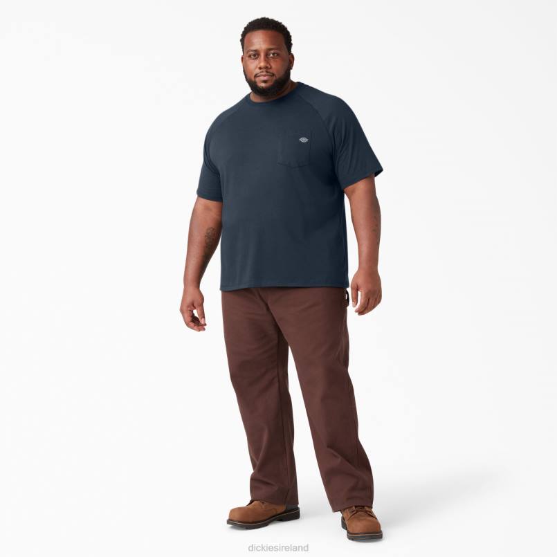 Dickies Men Cooling Short Sleeve T-Shirt Dark Navy (DN) N80J543 Apparel