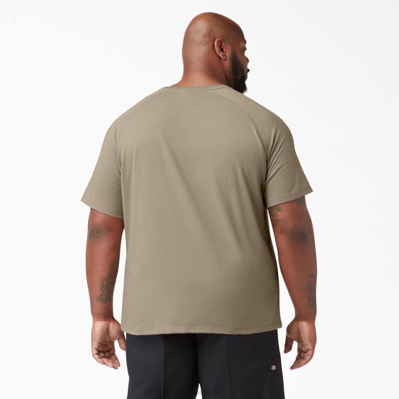 Dickies Men Cooling Short Sleeve T-Shirt Desert Sand (DS) N80J544 Apparel