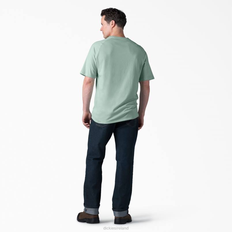 Dickies Men Cooling Short Sleeve T-Shirt Surf Spray (SP1) N80J553 Apparel