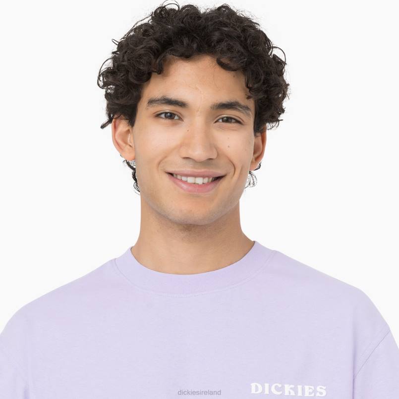 Dickies Men Oatfield Short Sleeve T-Shirt Purple Rose (UR2) N80J756 Apparel