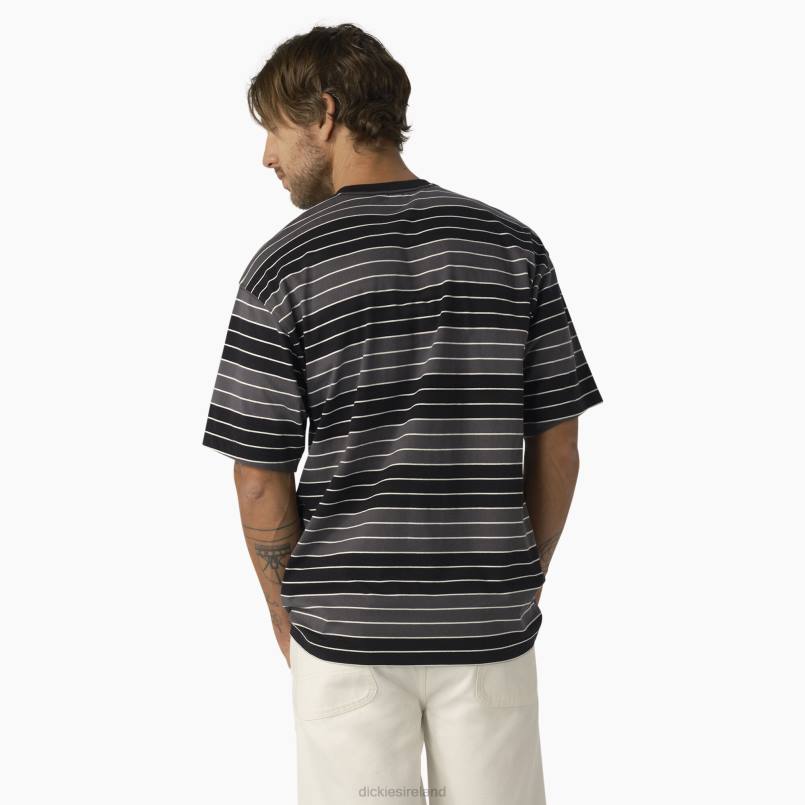 Dickies Men Relaxed Fit Striped Pocket T-Shirt Tonal Black/White Stripe (TSH) N80J747 Apparel