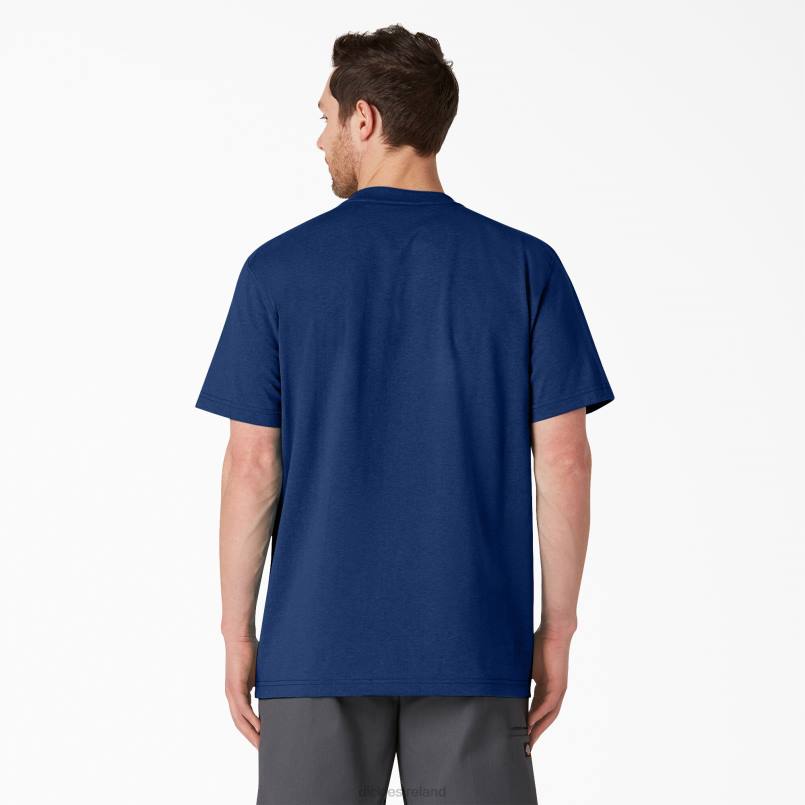 Dickies Men Short Sleeve Heavyweight Heathered T-Shirt Limoges Single Dye Heather (OIH) N80J534 Apparel