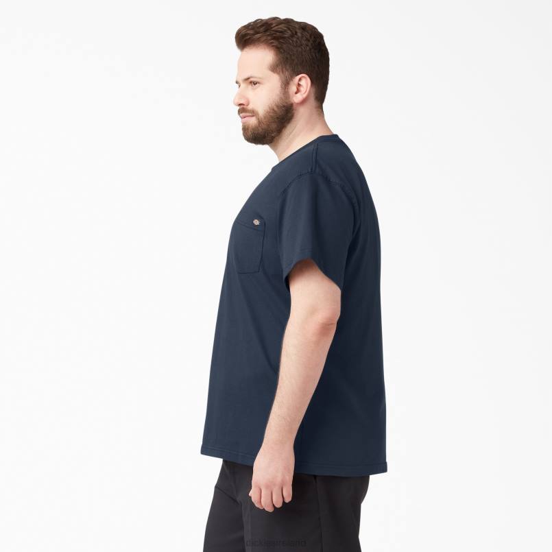 Dickies Men Short Sleeve Heavyweight T-Shirt Dark Navy (DN) N80J513 Apparel