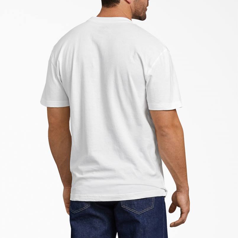 Dickies Men Short Sleeve T-Shirt White (WH) N80J634 Apparel
