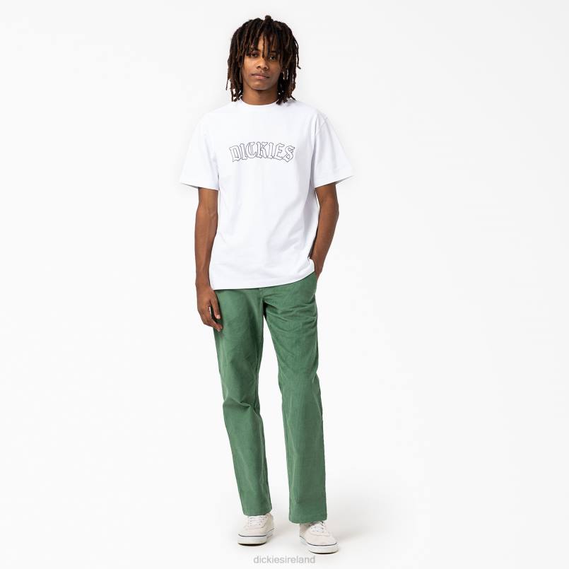 Dickies Men Union Springs Short Sleeve T-Shirt White (WH) N80J799 Apparel