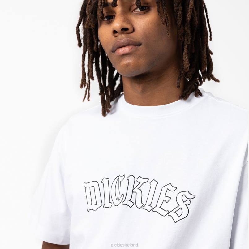 Dickies Men Union Springs Short Sleeve T-Shirt White (WH) N80J799 Apparel