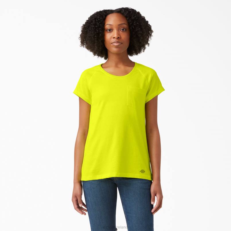 Dickies Women Cooling Short Sleeve T-Shirt Bright Yellow (BWD) N80J1572 Apparel