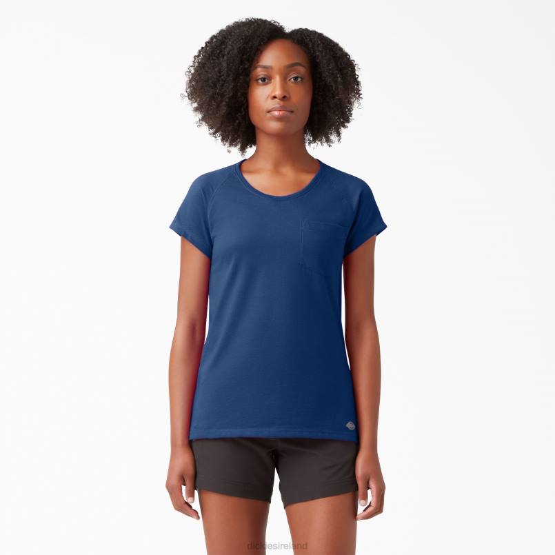 Dickies Women Cooling Short Sleeve T-Shirt Dynamic Navy (DY2) N80J1574 Apparel
