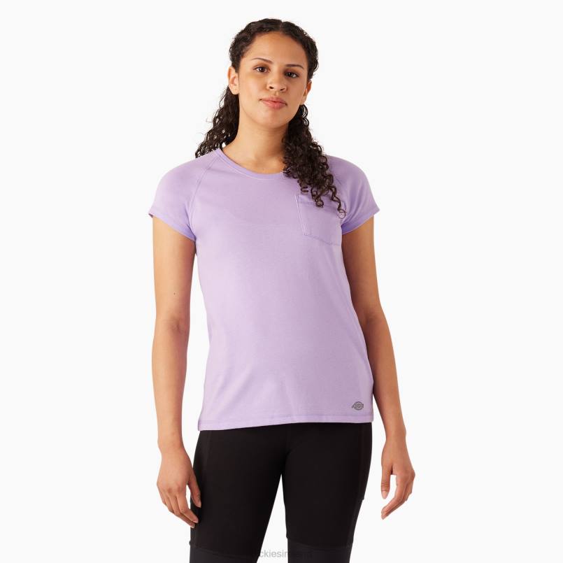 Dickies Women Cooling Short Sleeve T-Shirt Purple Rose (UR2) N80J1582 Apparel
