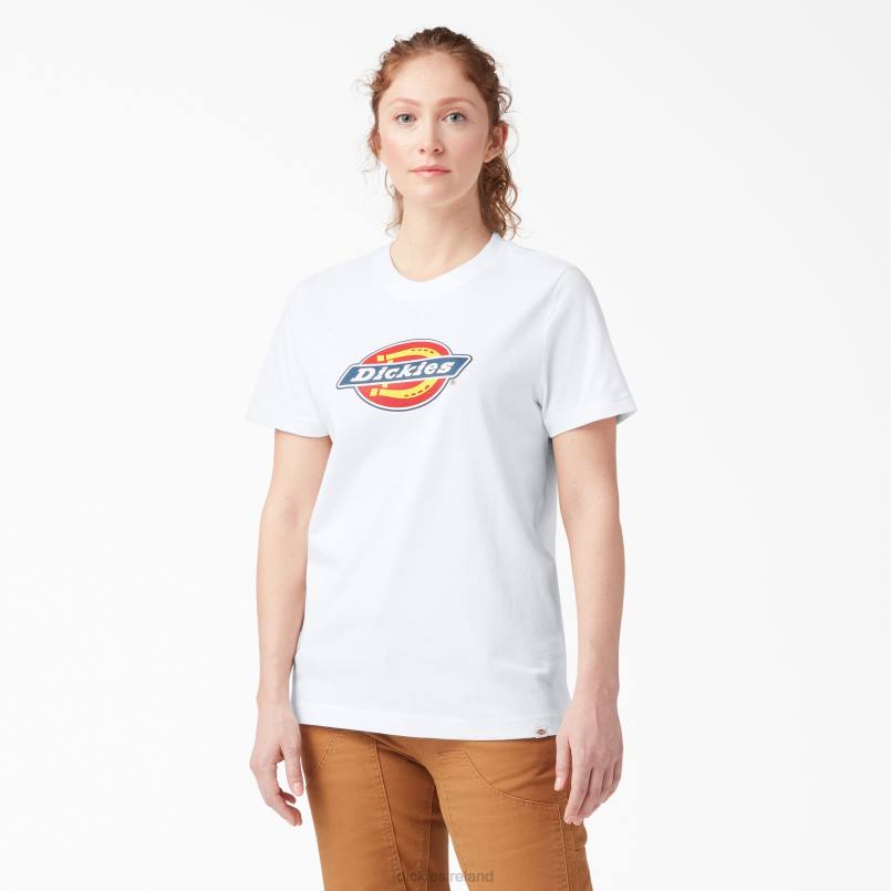 Dickies Women Heavyweight Logo T-Shirt White (WH) N80J2110 Apparel
