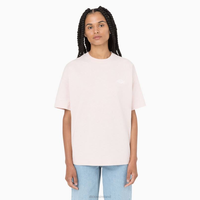Dickies Women Summerdale Short Sleeve T-Shirt Peach Whip (P2W) N80J1982 Apparel