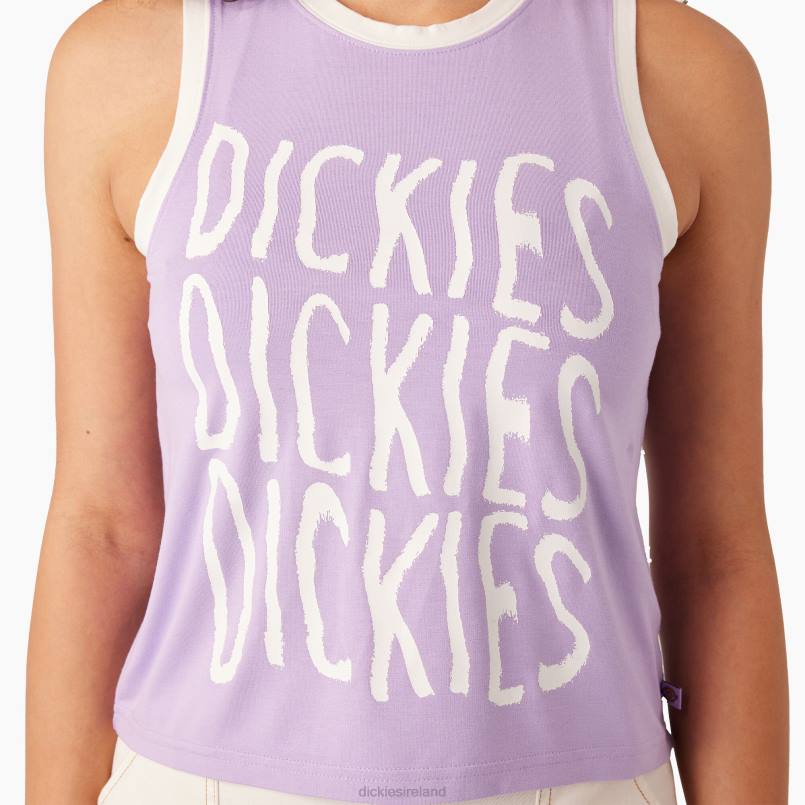 Dickies Women Sporty Graphic Tank Top Purple Rose (UR2) N80J2150 Apparel