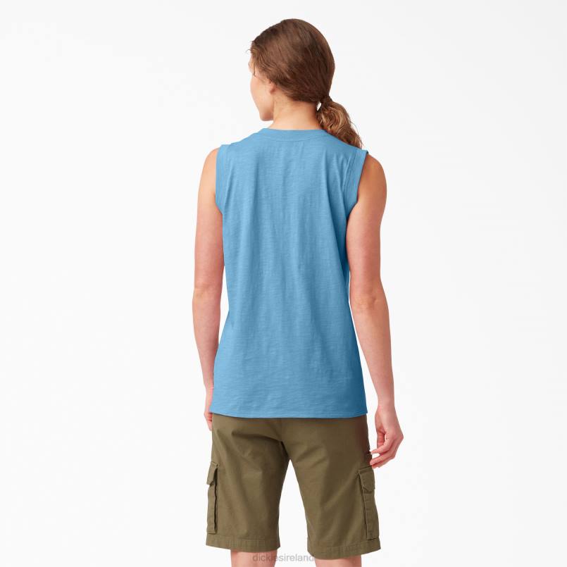Dickies Women Tank Top Azure Blue (AB2) N80J2024 Apparel