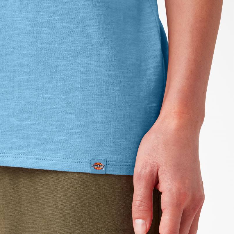 Dickies Women Tank Top Azure Blue (AB2) N80J2024 Apparel