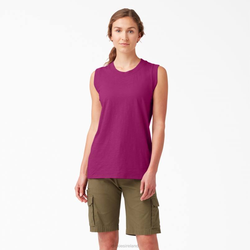 Dickies Women Tank Top Festival Fuchsia (F2F) N80J2026 Apparel
