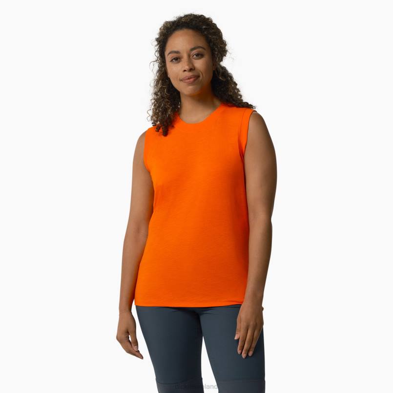 Dickies Women Tank Top Scarlet Ibis (S2S) N80J2031 Apparel