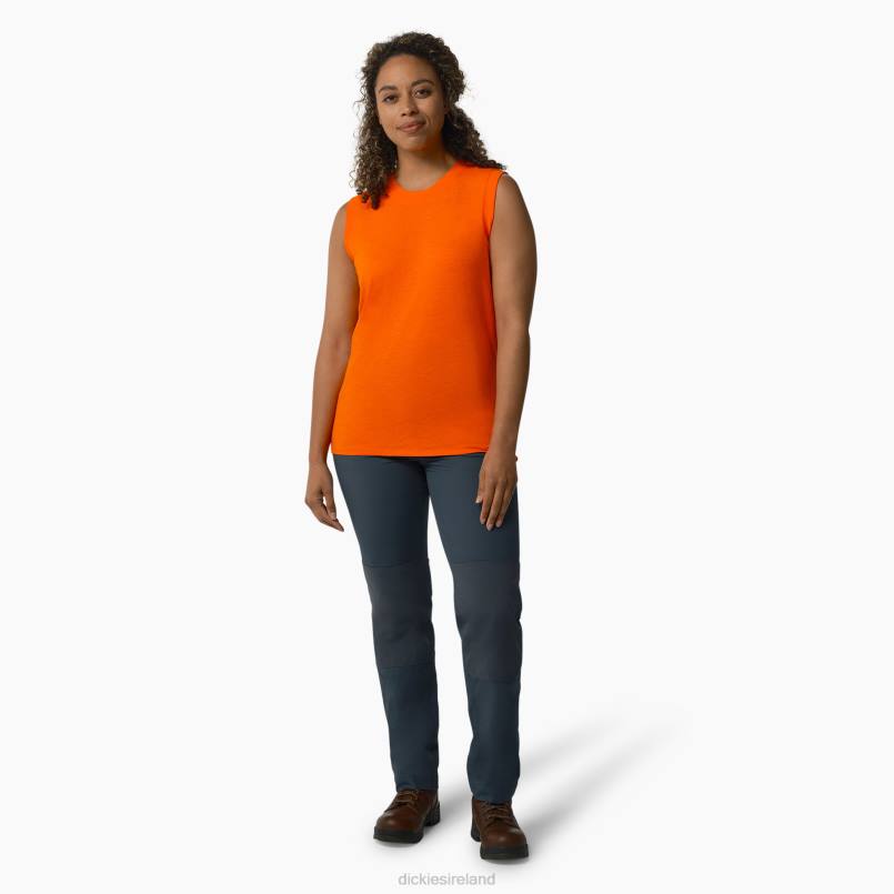 Dickies Women Tank Top Scarlet Ibis (S2S) N80J2031 Apparel