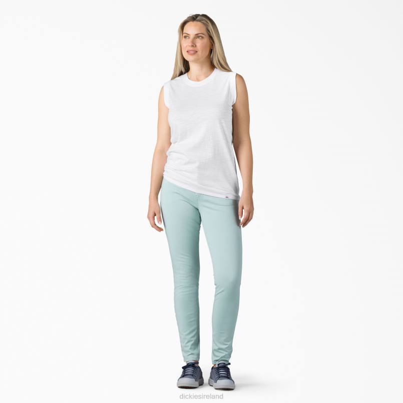 Dickies Women Tank Top White (WH) N80J2033 Apparel